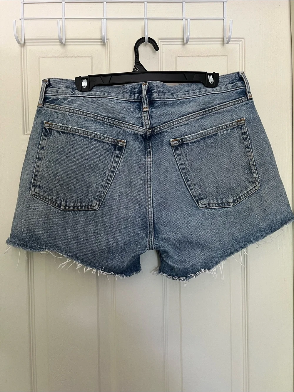 AGOLDE Parker Long Cutoff Denim Shorts Wheel Size 32
